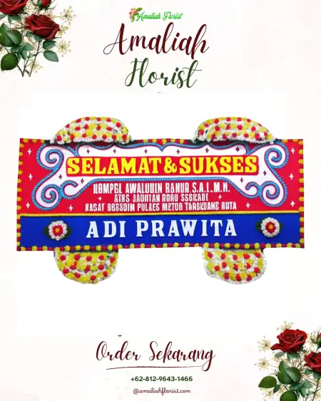 Papan Bunga Ucapan Selamat Gandusari